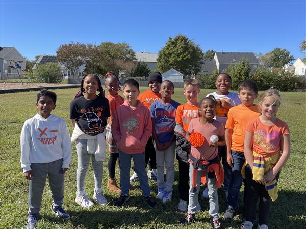 Mrs. Forbes' class celebrates Unity Day. 